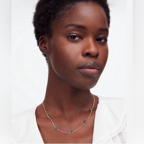 NWT Madewell Semiprecious Figaro Station Necklace - Picture 2 of 4